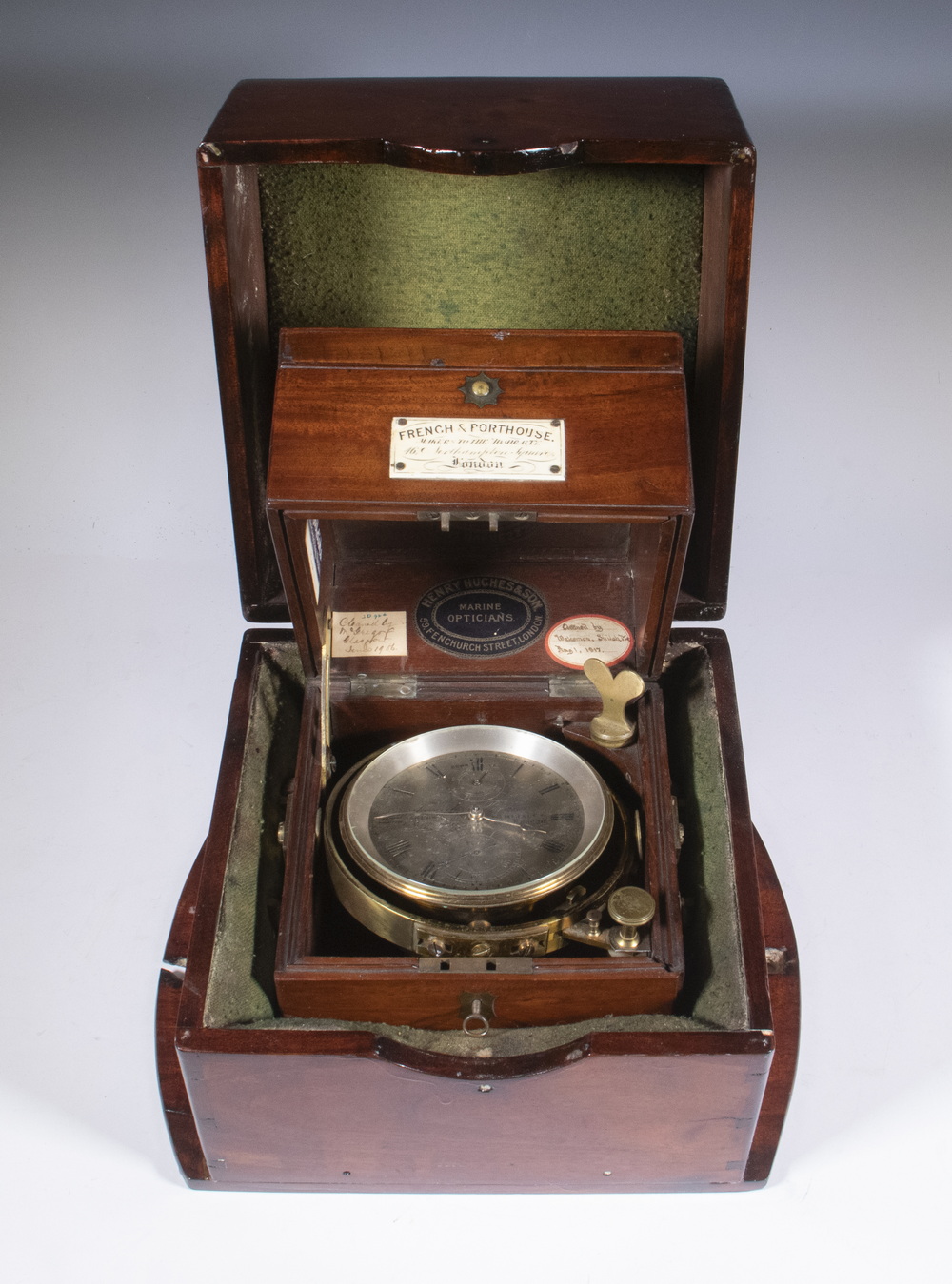 19TH C ENGLISH MARINE CHRONOMETER 302e10