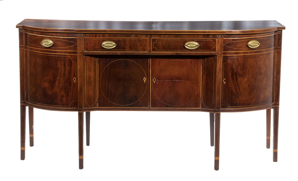 18TH C AMERICAN HEPPLEWHITE SIDEBOARD 302e70