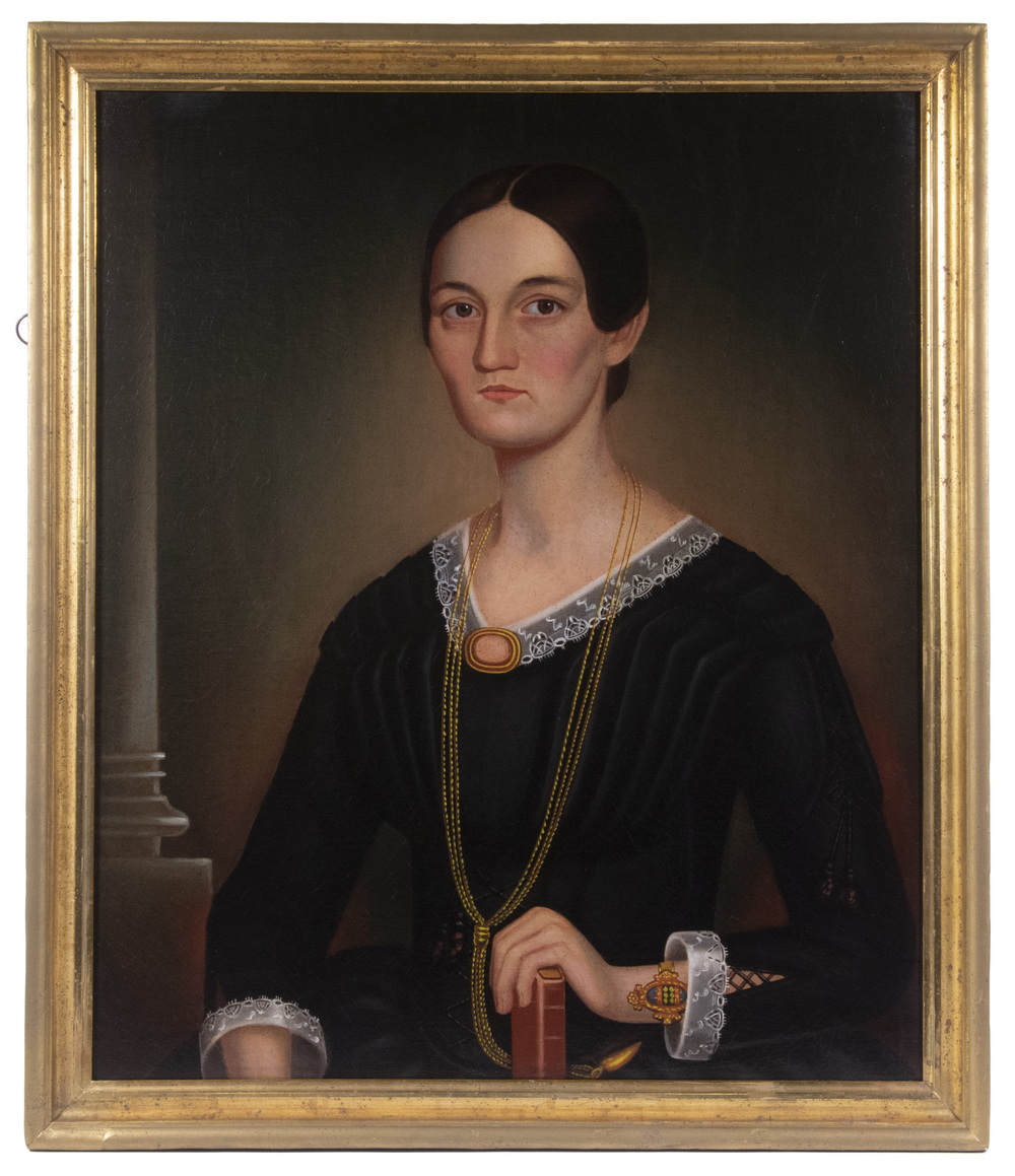 CA 1860 PORTRAIT OF AN ELEGANT