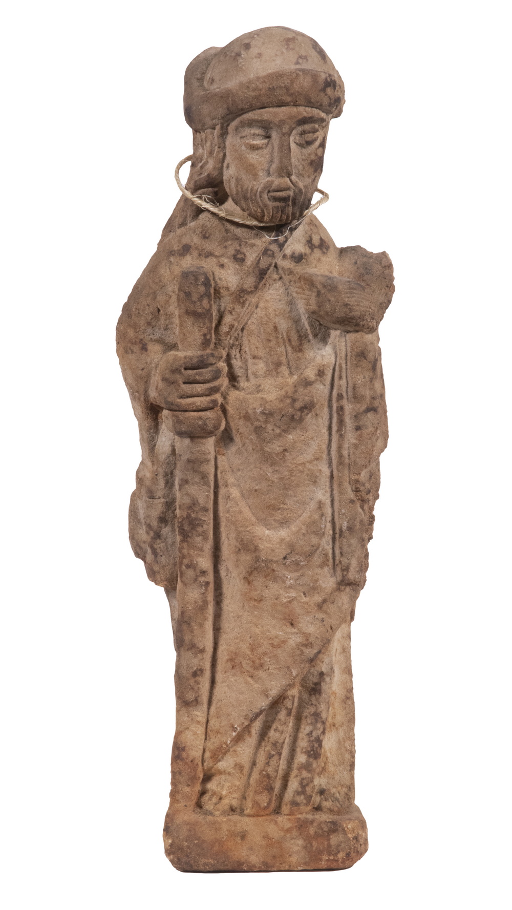 STONE FIGURE OF ST. JAMES THE LESSER