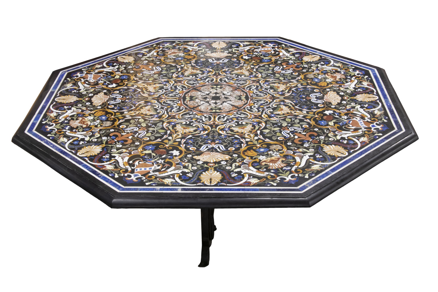 PIETRA DURA STONE OCTAGONAL TOP 303031