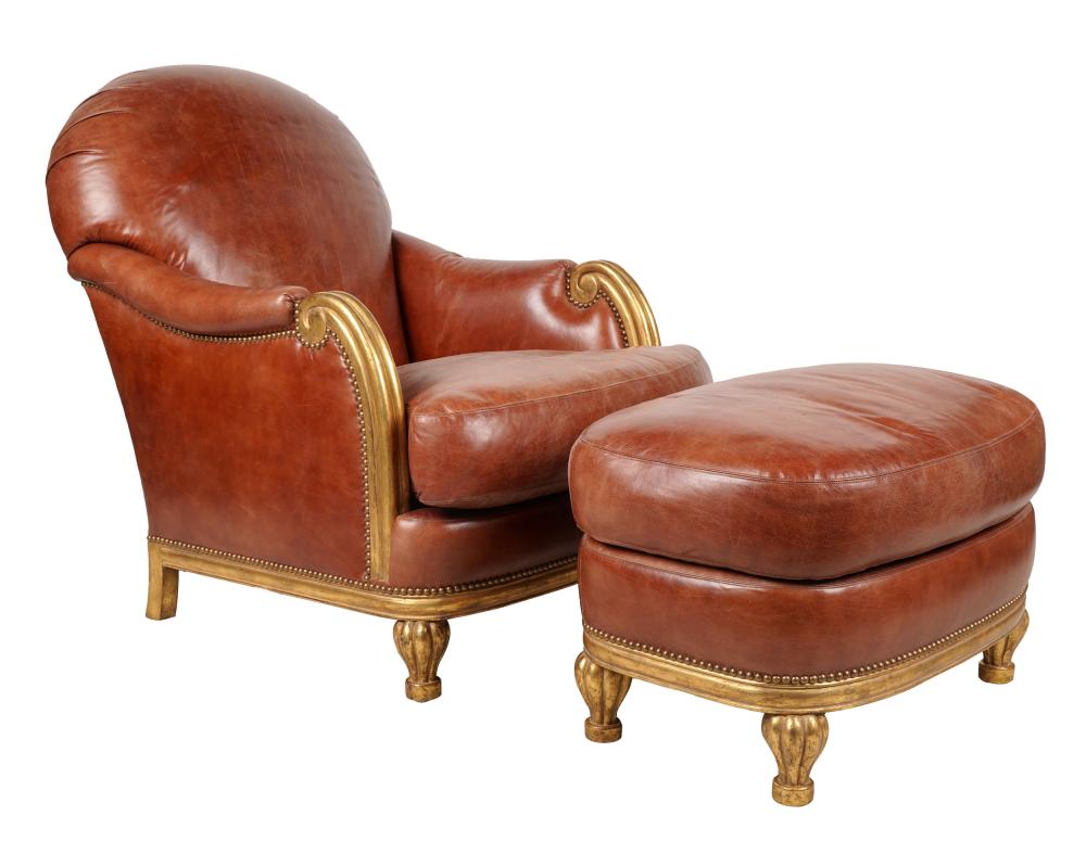 GILTWOOD AND BROWN LEATHER CLUB 3030f8