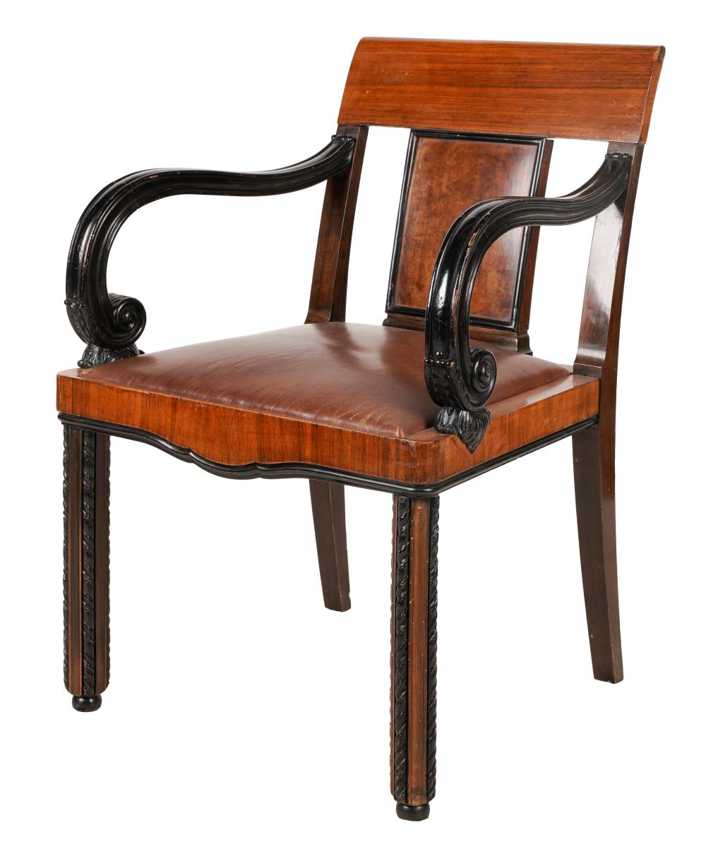 BIEDERMEIER STYLE ARMCHAIRpartially 303107