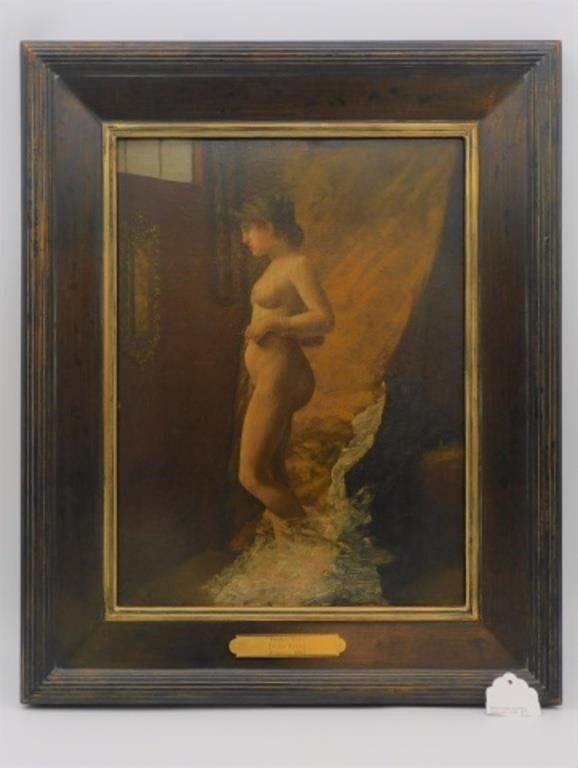 JULES SELTZ 19TH C OIL PAINTING 30312b