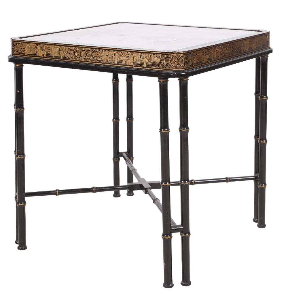 CHINOISERIE GAME BOARD END TABLE20th 30315f