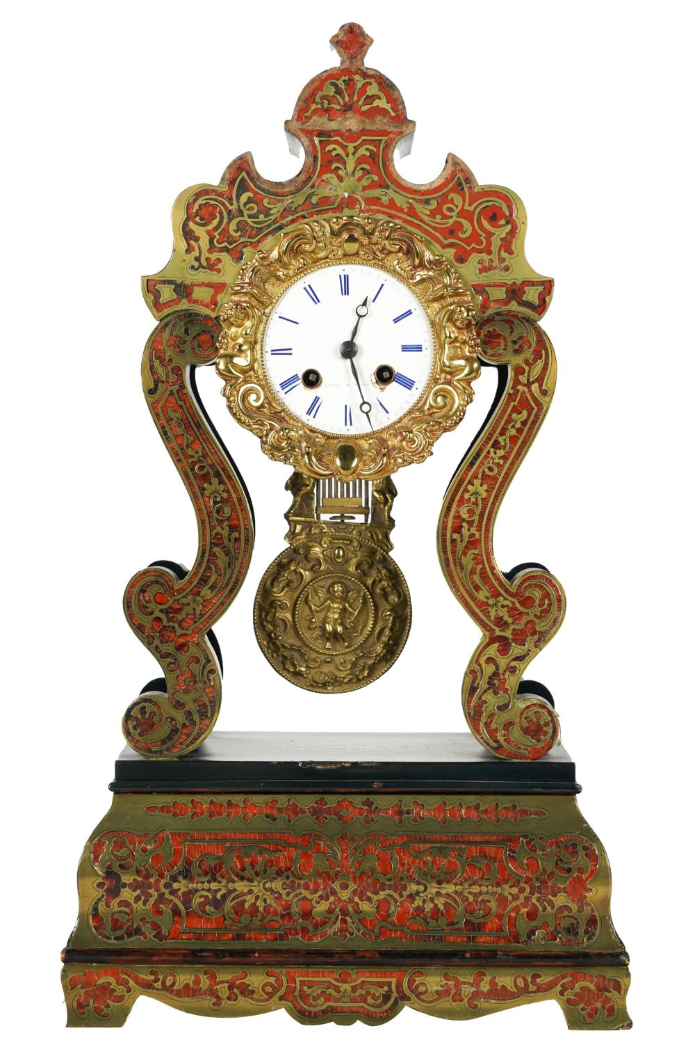 FRENCH BOULLE STYLE MANTLE CLOCKthe 303167