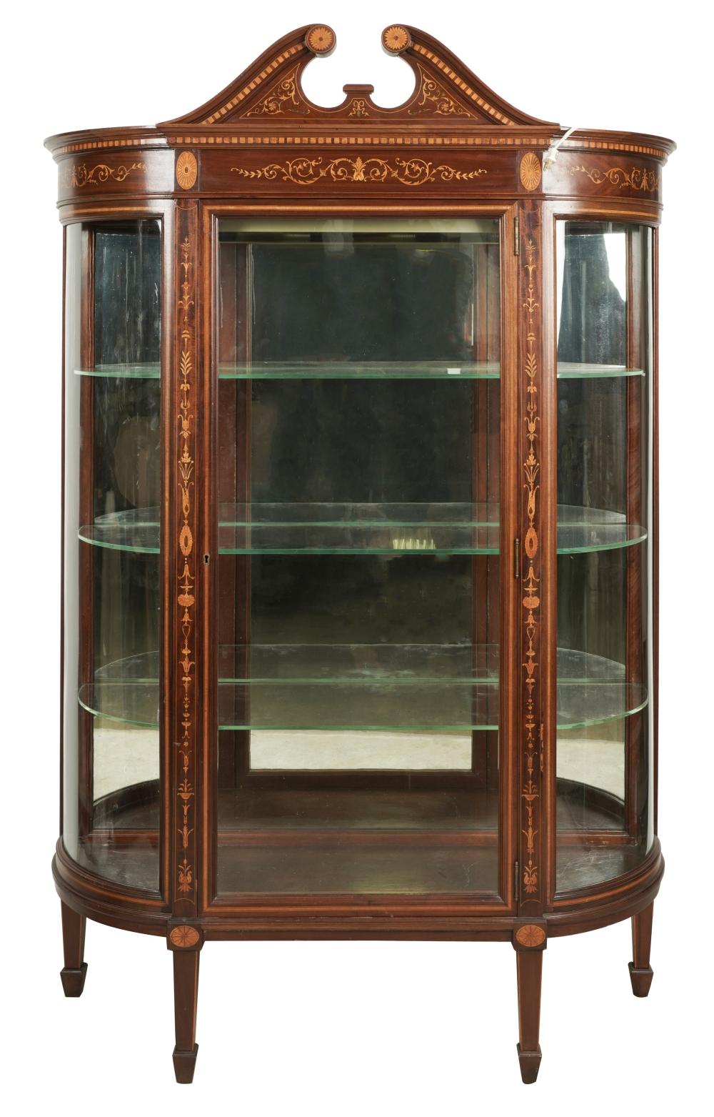 MARQUETRY VITRINE CABINETsecond 30318f