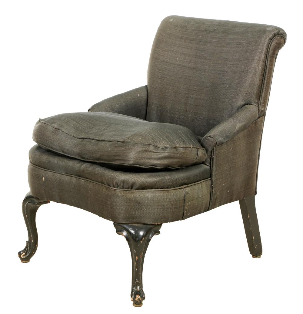 HORSEHAIR UPHOLSTERED CHILD S ARMCHAIRon 30319a