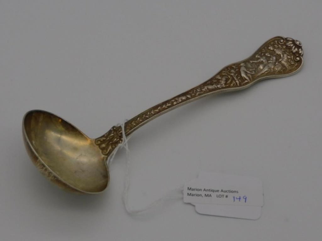 TIFFANY SILVER LADLE, 1878. STERLING