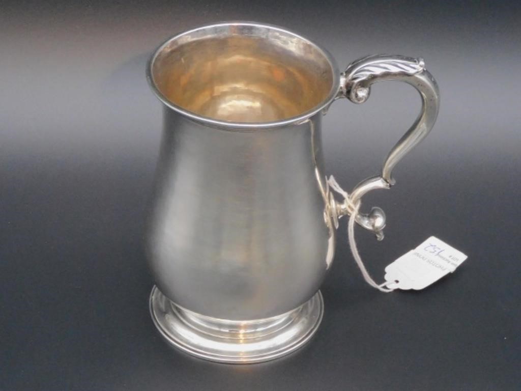 SILVER CANN BY ZACHARIAH BRIGDEN. (1734-1787)Brigden