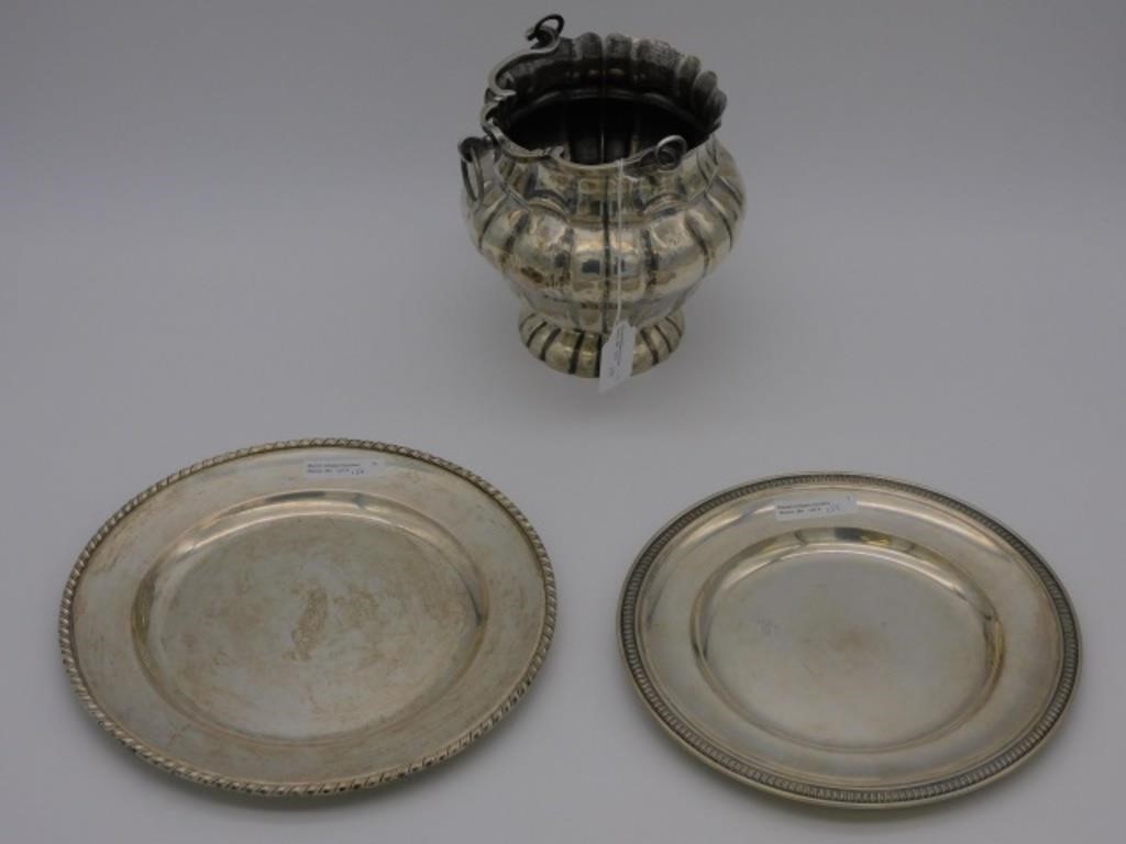 (3) PIECES CONTINENTAL SILVER.