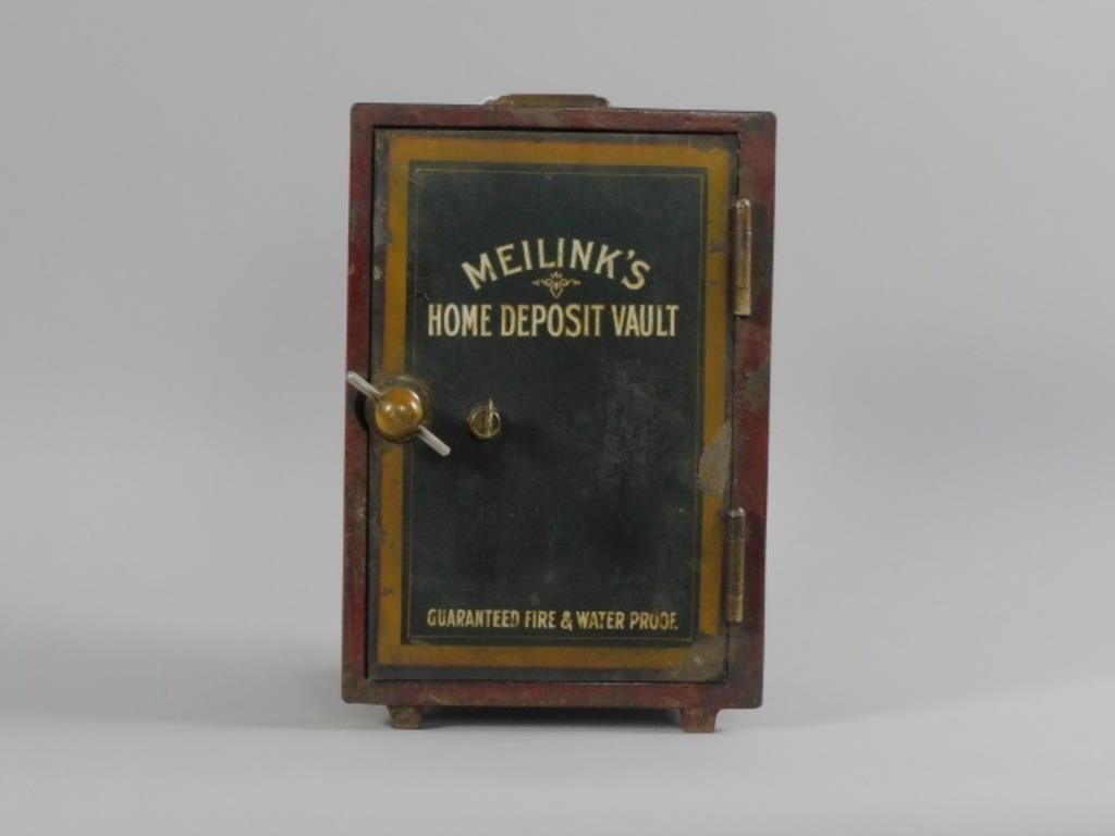 MINIATURE SAFE, LATE 19TH C. MEILINK'S