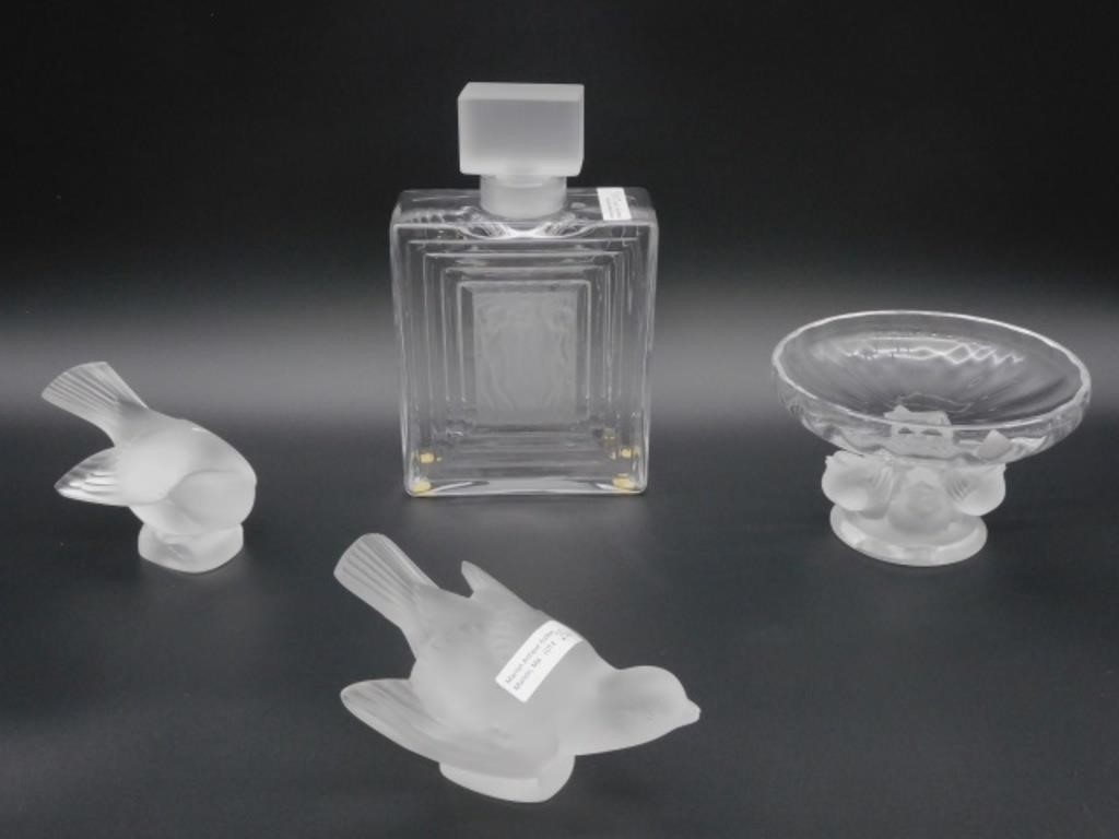  4 PIECES OF LALIQUE TO INCLUDE  3032df
