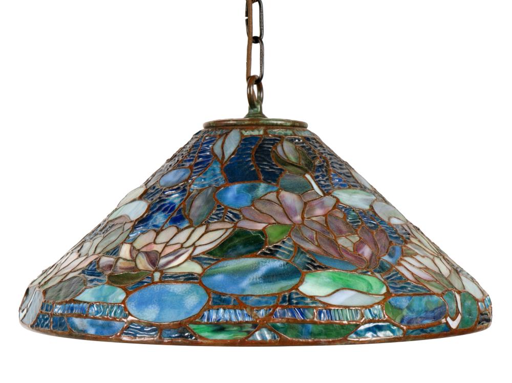 TIFFANY-STYLE HANGING CEILING LIGHT