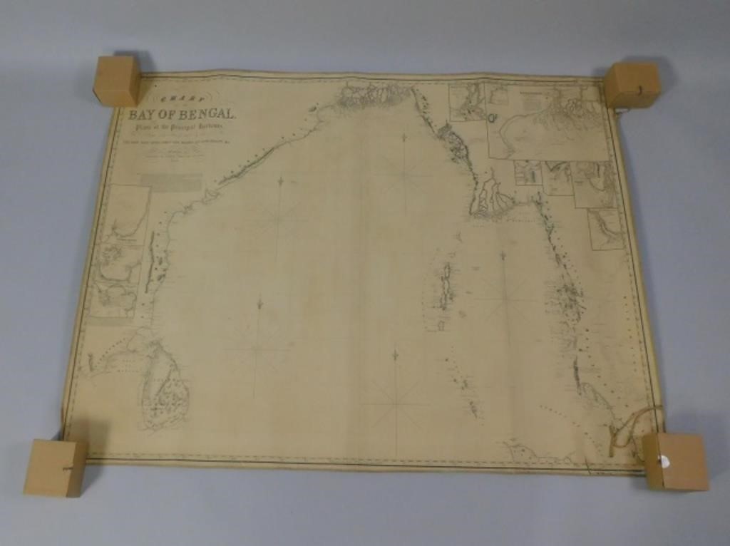 BAY OF BENGAL CHART, 1850, PUBLISHED