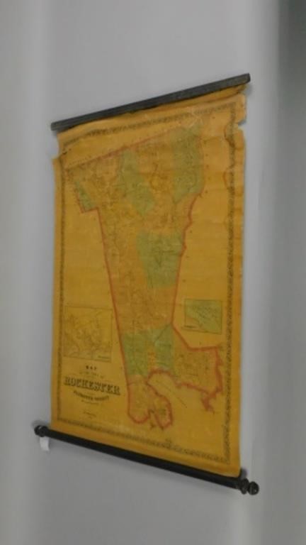 ROLL UP MAP OF THE TOWN OF ROCHESTER,