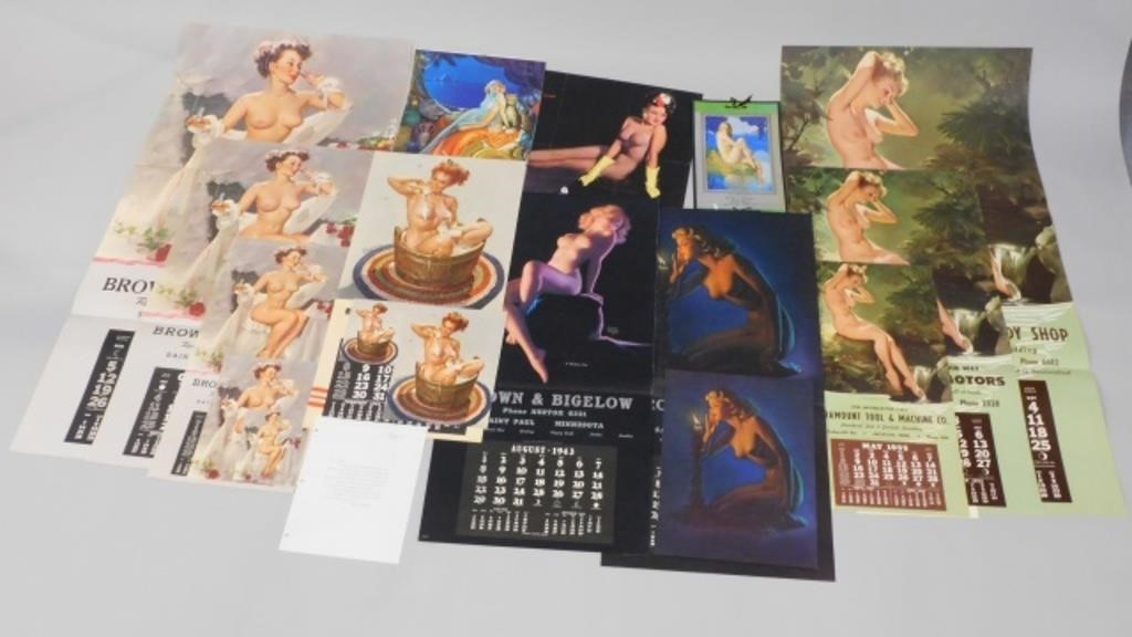  17 NUDE PIN UP CALENDARS AND 30339b