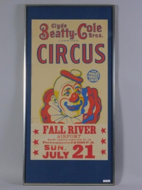CIRCUS POSTER CLYDE BEATTY COLE 3033b9