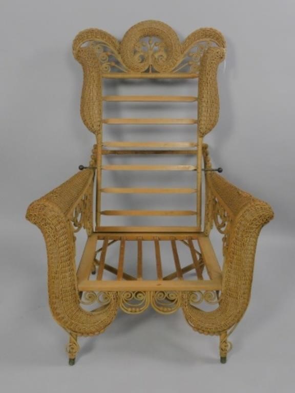 EXTREMELY RARE VICTORIAN WICKER 30341d