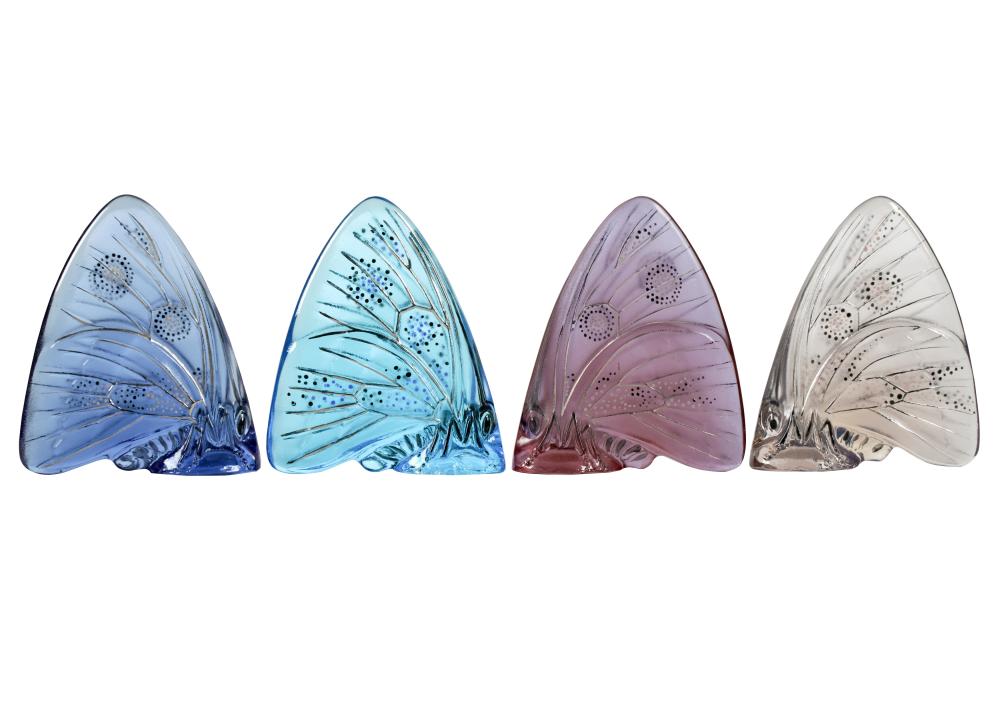 FOUR LALIQUE FRANCE GRAND NACRE  30343a