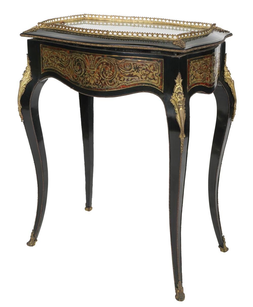 BOULLE-STYLE PLANTER TABLEBoulle-Style