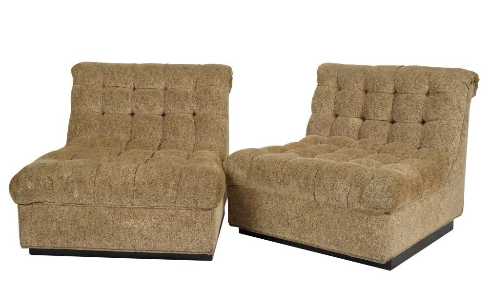 PAIR OF DUNBAR STYLE UPHOLSTERED