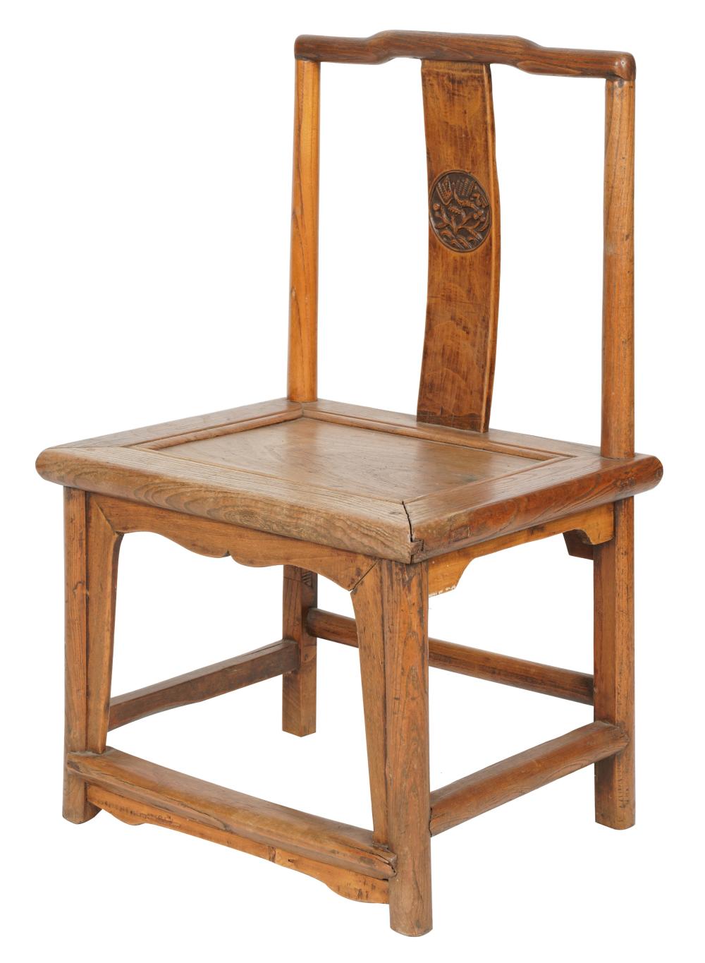 CHINESE HARDWOOD SIDE CHAIRChinese