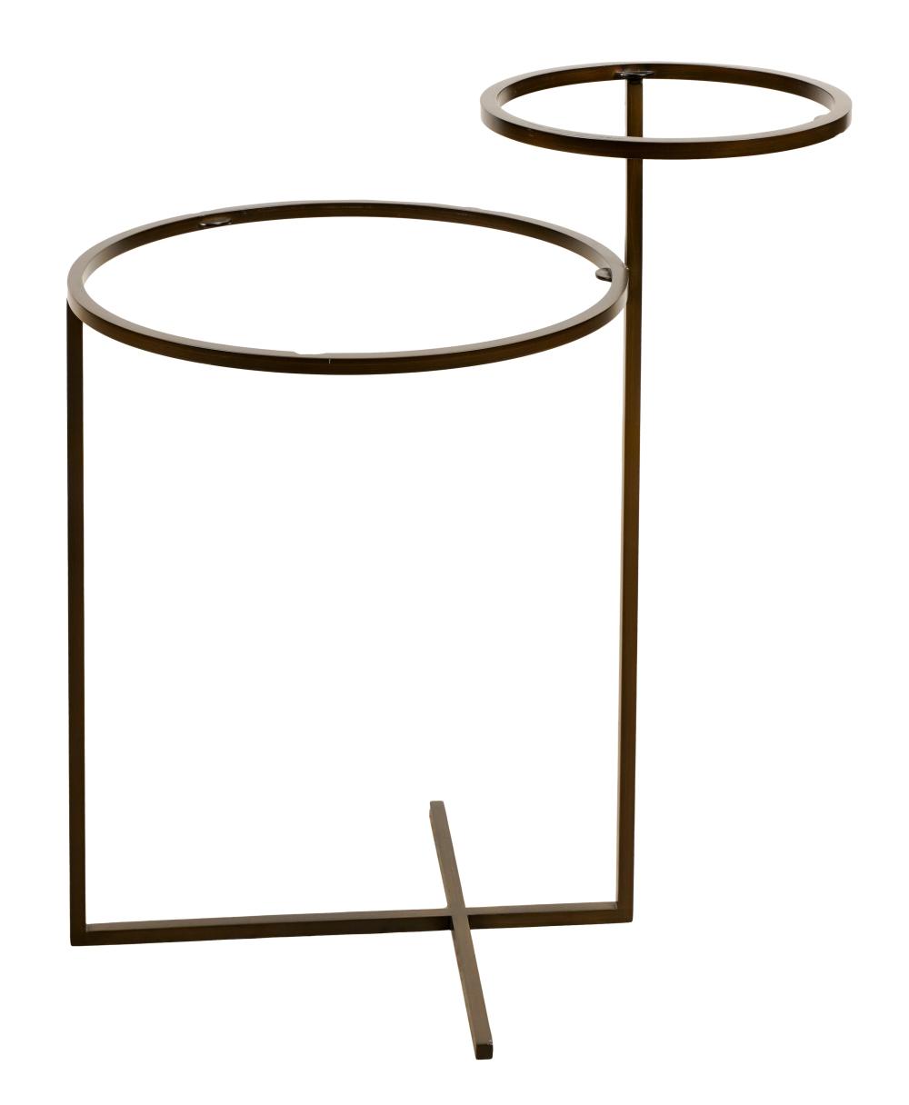 ROCHE BOBOIS TIERED METAL AND GLASS