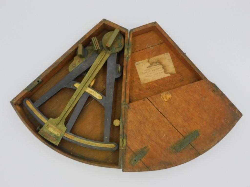 CASED SHIPS OCTANT 19TH CENTURY  303622