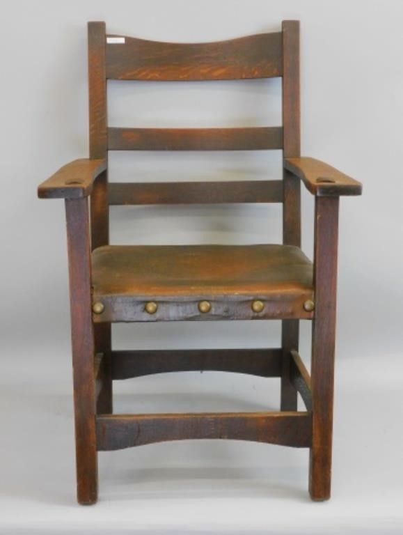 ARTS AND CRAFTS OAK ARMCHAIR MISSION 30367e