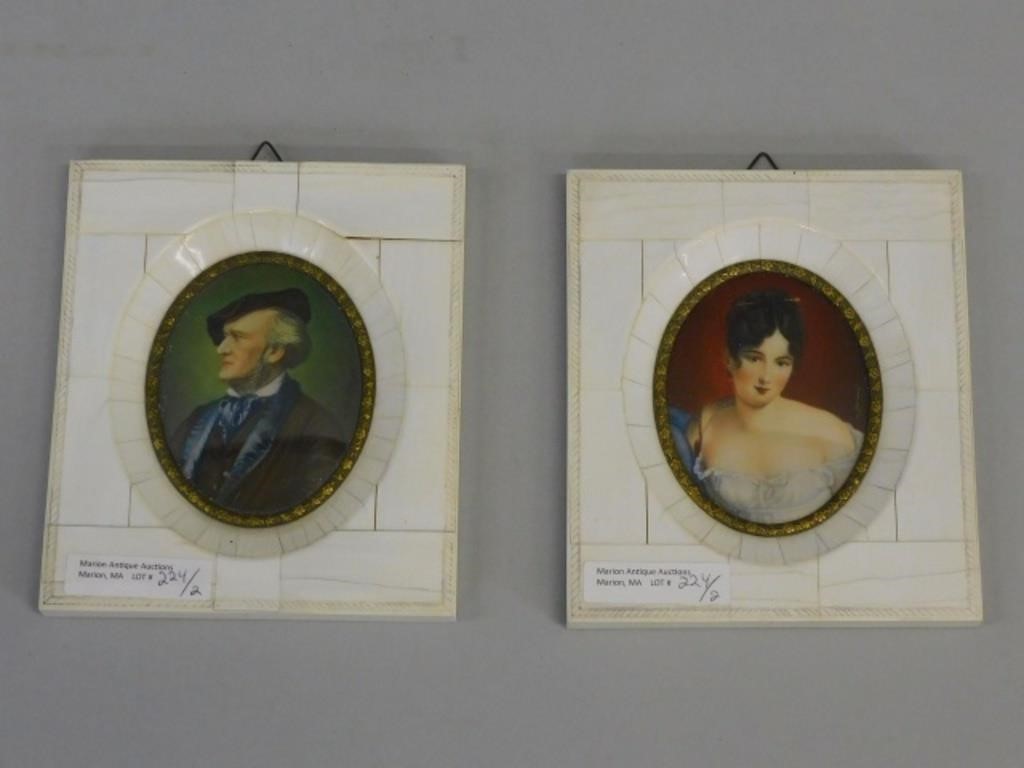  2 MINIATURE PAINTINGS LATE 19TH 30368b