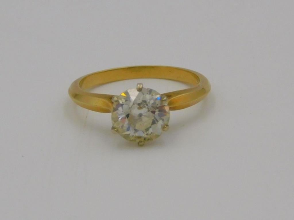 14KT YELLOW GOLD DIAMOND SOLITAIRE 30369b