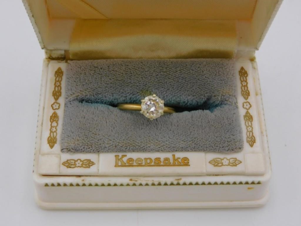 14KT YELLOW GOLD DIAMOND SOLITAIRE 3036a9