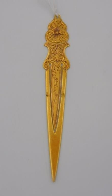 14KT. YELLOW GOLD BOOKMARK WITH