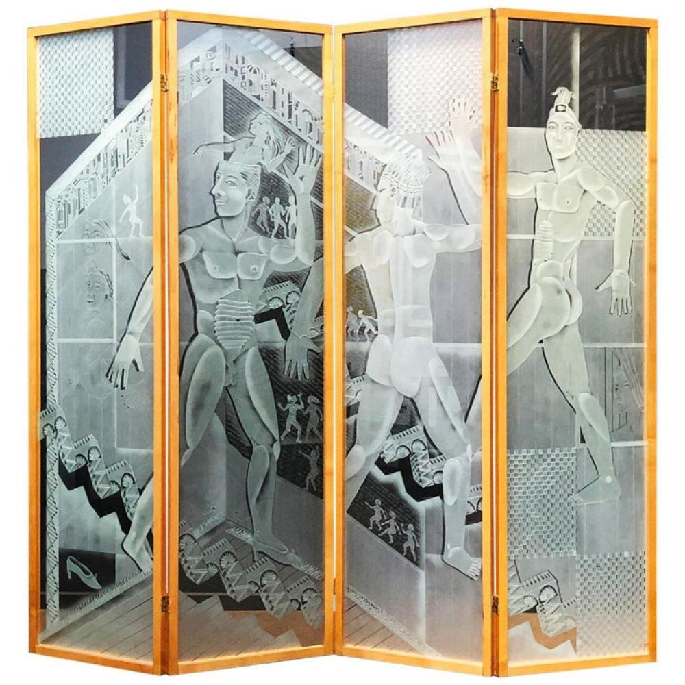 PATRICK WADLEY 1950 1992 FOUR PANEL 3036e5