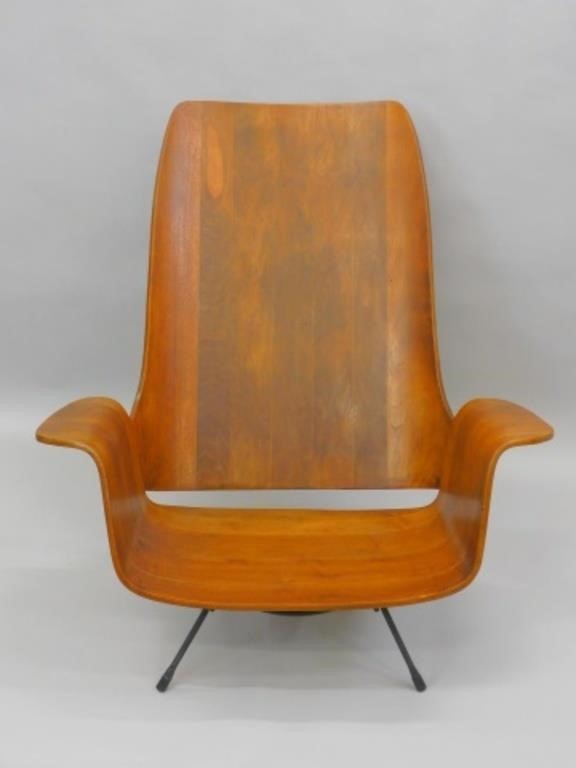 LUTHER CONOVER STYLE LOUNGE CHAIR.