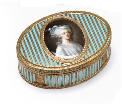 French silver and enamel portrait 4ce79