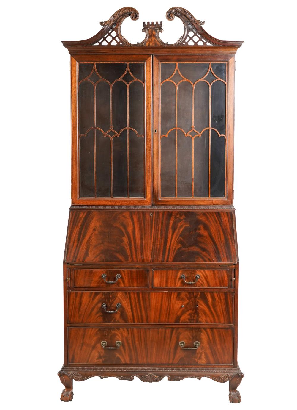 GEORGIAN STYLE MAHOGANY SECRETARY 301104