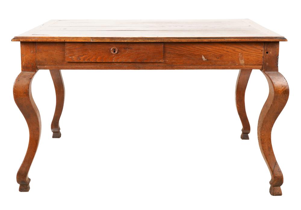 FRENCH PROVINCIAL OAK WRITING TABLEwith