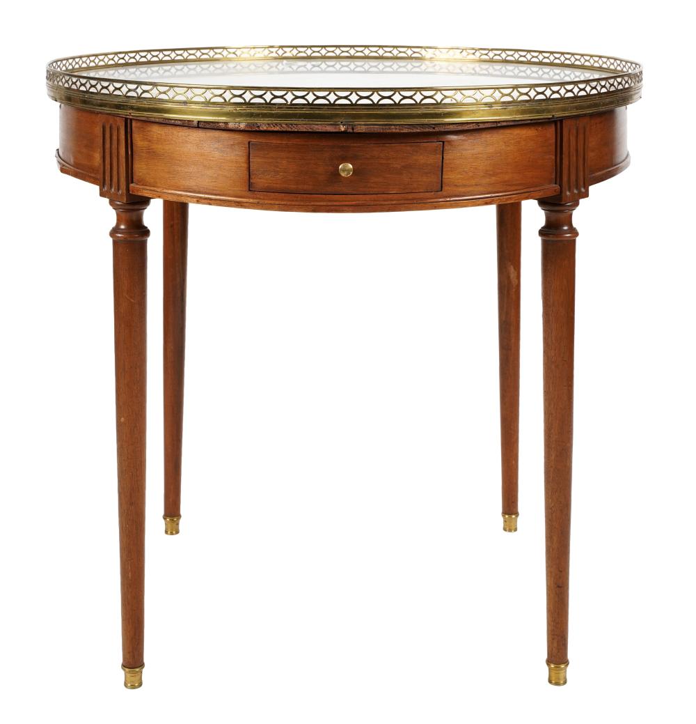 GILT METAL MOUNTED MARBLE TOP BOUILLOTTE 301188