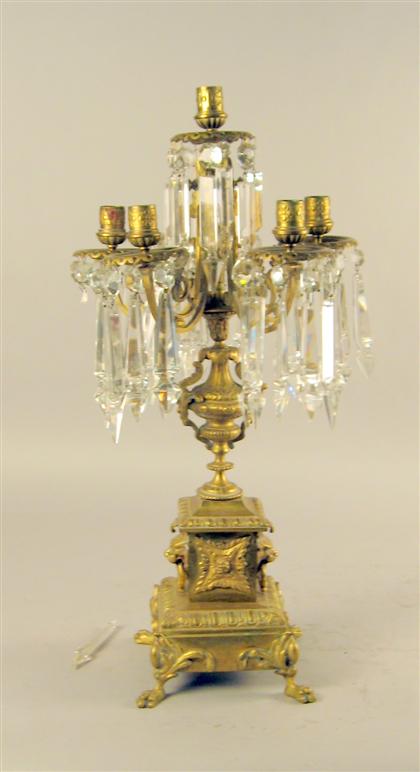 Louis XIV style gilt metal candelabrum 4ce8f