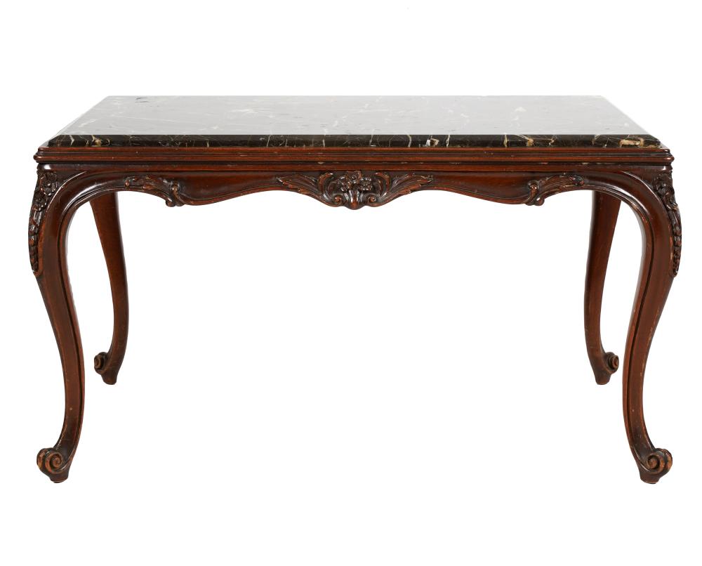 FRENCH PROVINCIAL-STYLE MARBLE-TOP