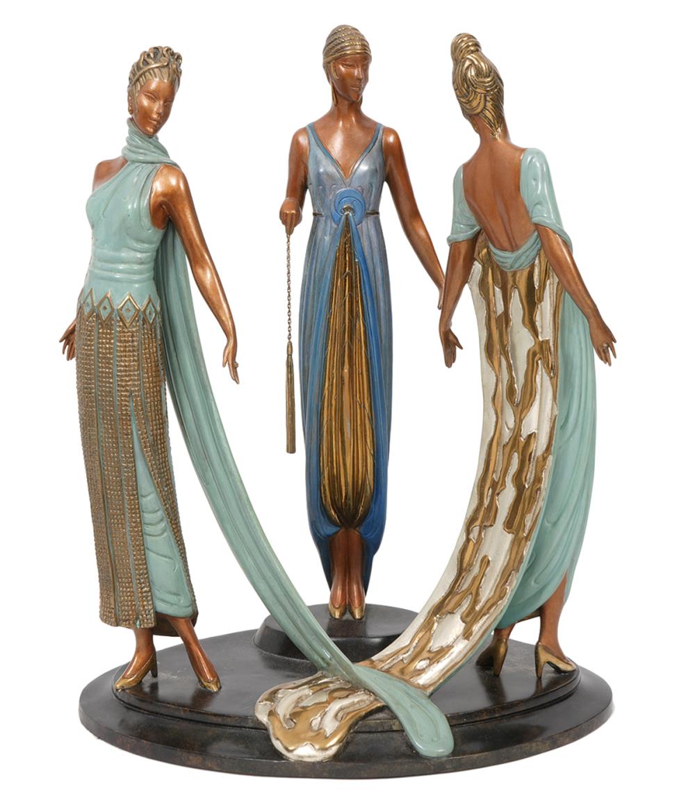 ERTE THE THREE GRACES BRONZE 3011fe