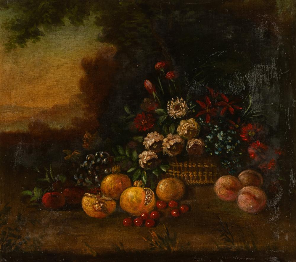 20TH CENTURY STILL LIFE WITH FRUIToil 301247