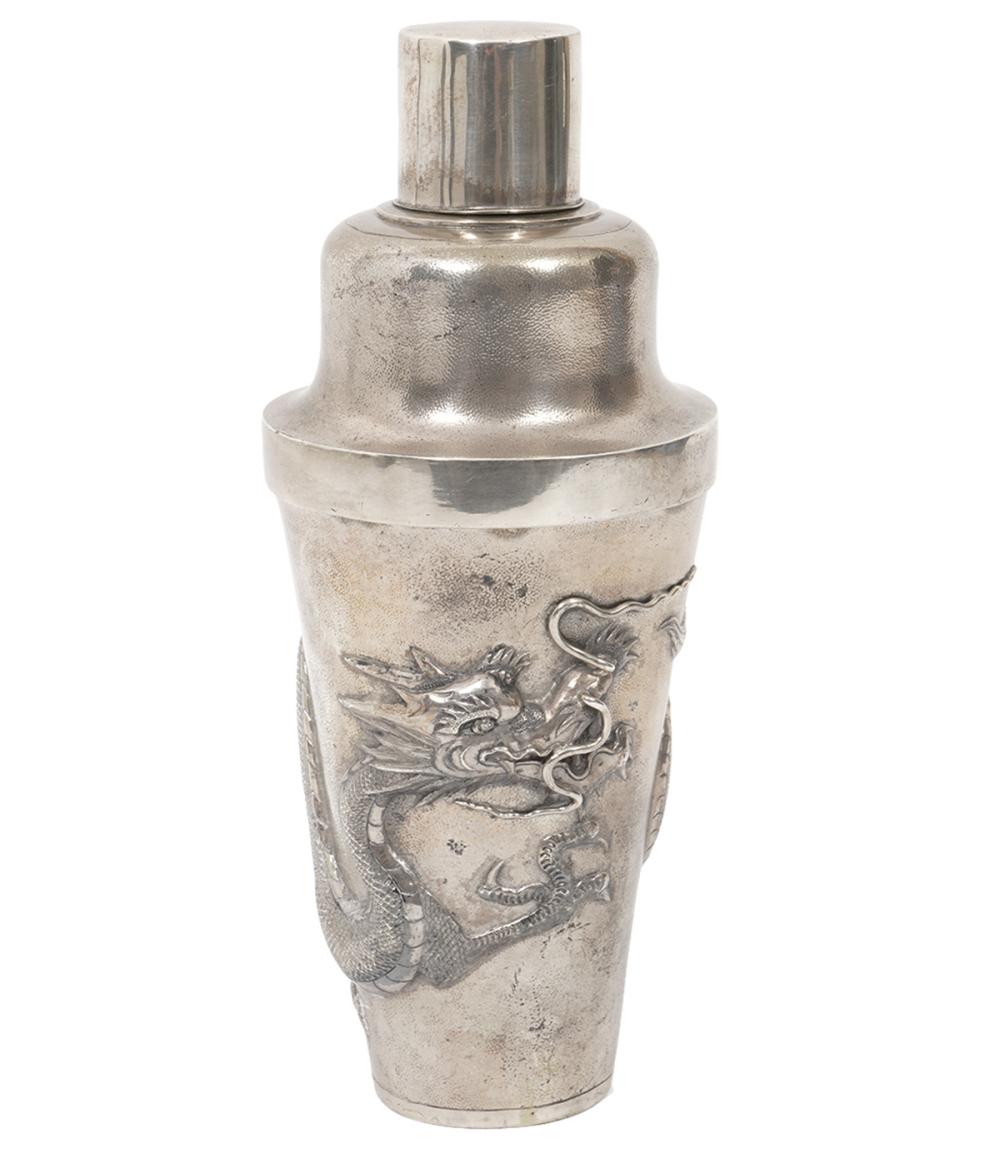 CHINESE EXPORT SILVER DRAGON  301267