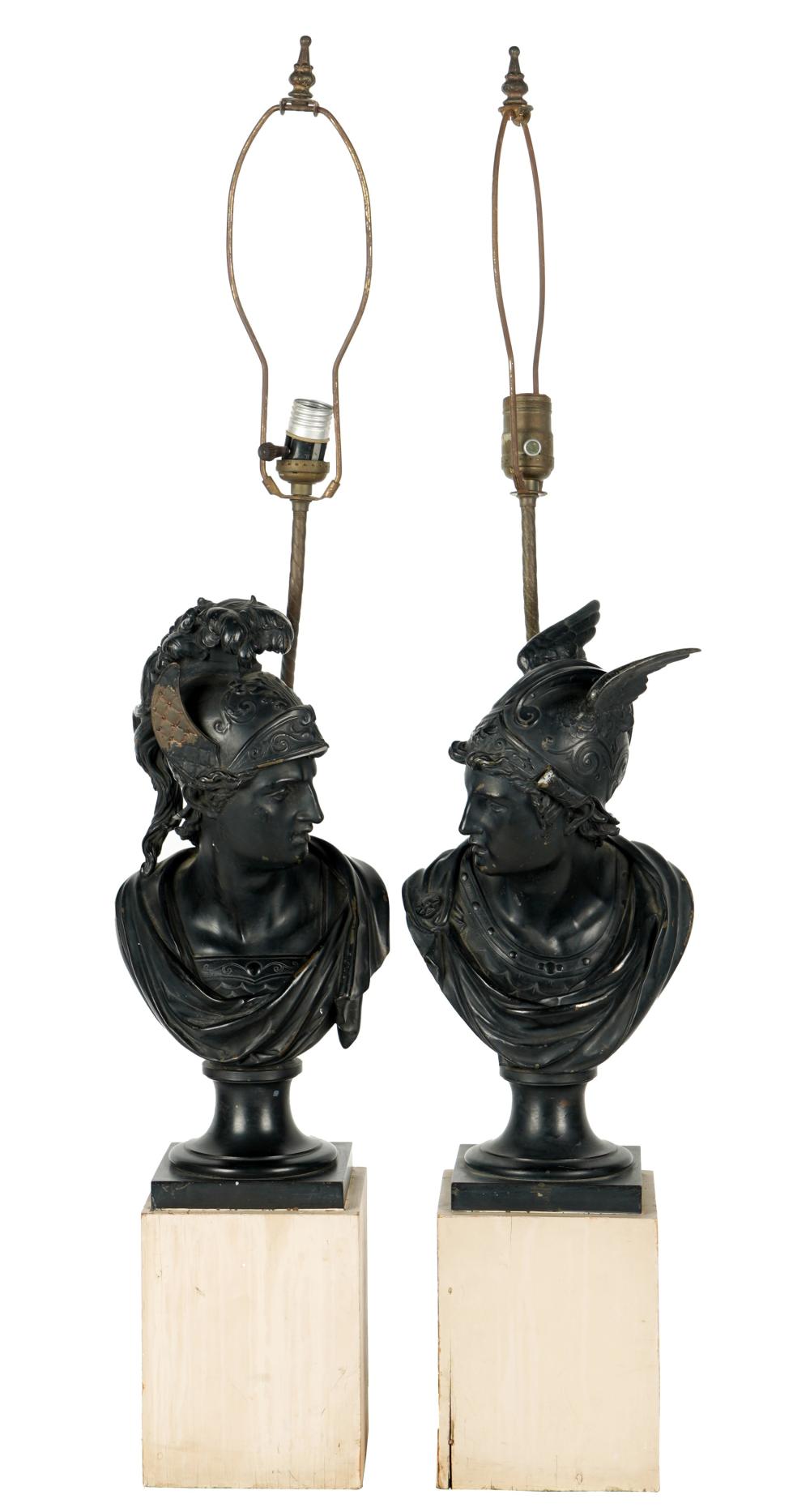 PAIR OF NEOCLASSICAL STYLE BRONZE 3012ae