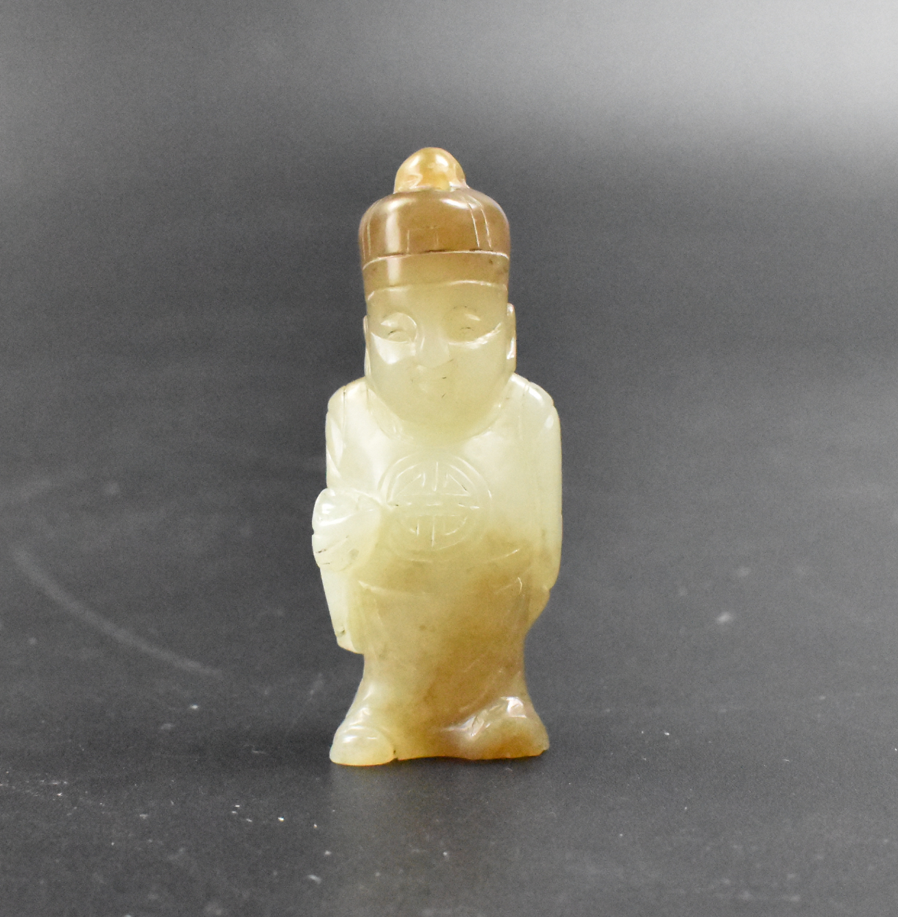 CHINESE JADE CARVED MAN FIGURE  301596