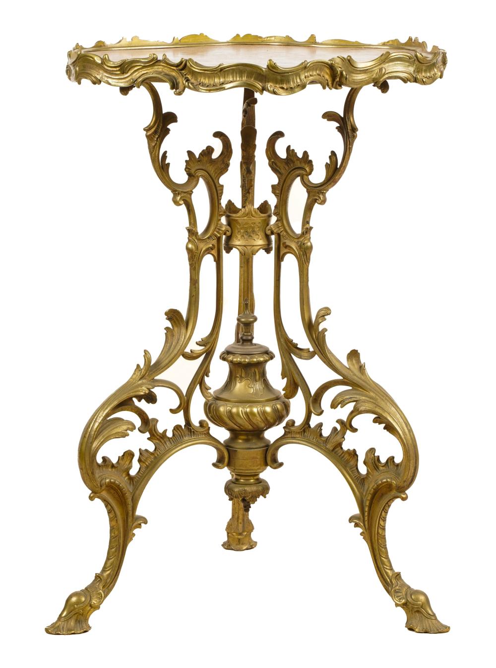 ROCOCO STYLE BRONZE TRIPOD SIDE 301681