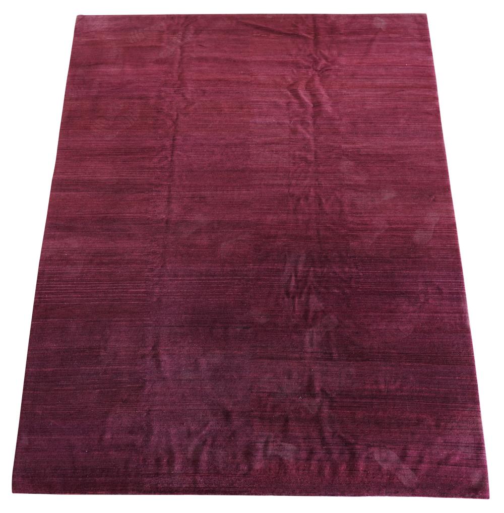 ODEGARD BURGUNDY AREA RUGwith manufacturer's