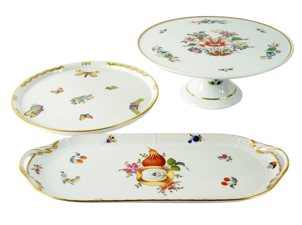 THREE CONTINENTAL PORCELAIN SERVING 3016ba